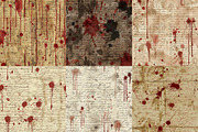 Bloody Letters Digital Paper, a Texture Illustration by DreamPrint404 (Thumbnail 2 of 3)