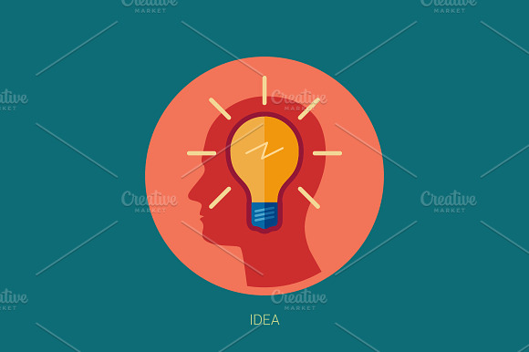 Idea Inspiration Insight Icon.