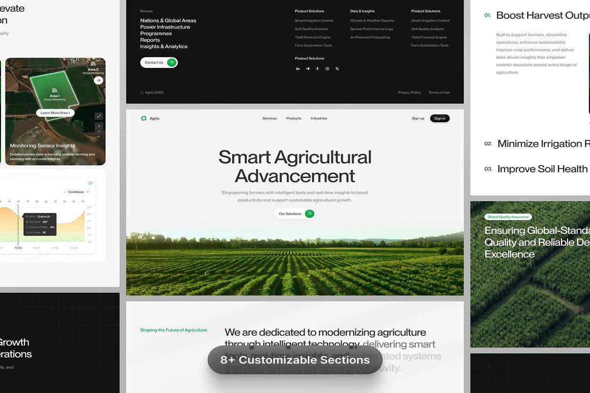 Multiconcept Landing Page #3 UI KIT, an UI Kit Template by Creative Perspective (Photo 5 of 8)