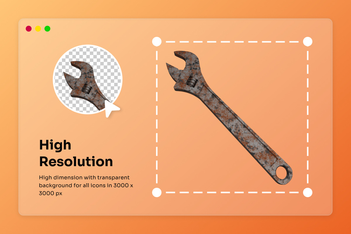 Construction & Tools 3D Icon Pack, a Work Illustration by twinstd (Photo 3 of 6)