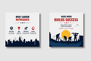 Labour Day Awareness Social Post, a Social Media Template by MightyDesign (Thumbnail 4 of 8)