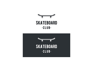 retro vintage skateboard logo design, a Branding & Logo Template by LOGOCREATIVE