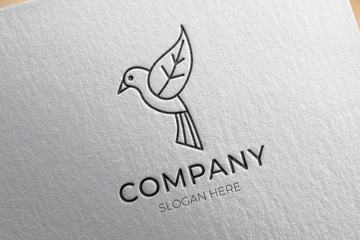 Natural leaf and bird logo, a Branding & Logo Template by Medianeka (Photo 3 of 3)