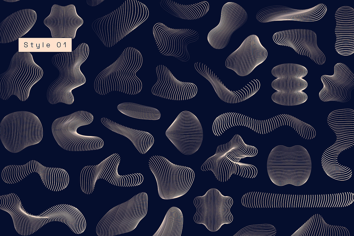 Linear Organic Shapes, an Object Graphic by Léo Alexandre (Photo 3 of 12)