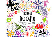 Playful doodle vector graphics set, an Object Graphic by Pop Design (Thumbnail 1 of 5)