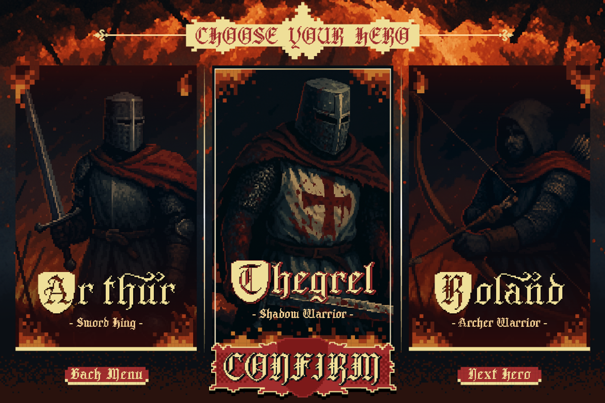 Valmeria - Medival Pixel, a Serif Font by Burntilldead (Photo 7 of 12)