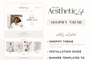 Shopify Theme Aesthetic White