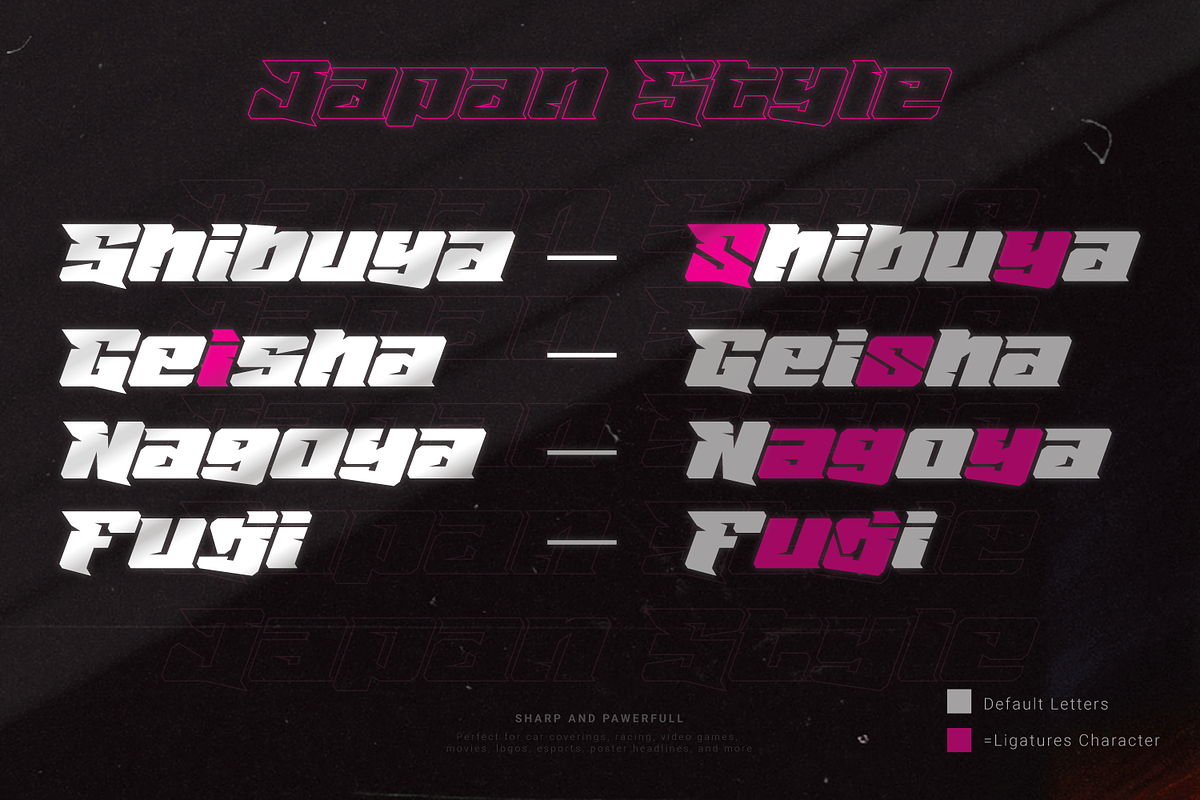 Ninja Cyber - A Display Typeface, a Sans Serif Font by Linecreative (Photo 4 of 7)