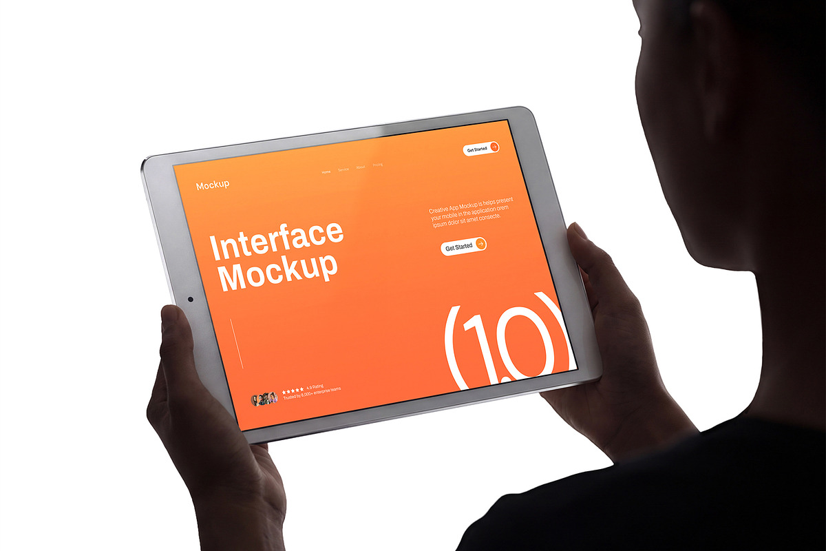 Tablet Screen Mockup Template