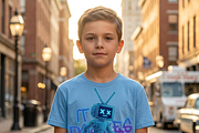 Retro TV Head Robot Walking, a Shirt Mockup by Vector Stall (Thumbnail 6 of 14)