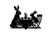 Garden Bunny Silhouette Bundle, an Illustration by jahid234 (Thumbnail 8 of 48)