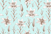 Illustrations of Lilies, a Texture Illustration by Sundra (Thumbnail 8 of 10)
