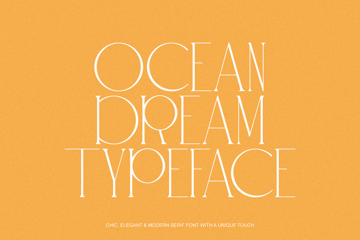 Ocean Dream - Chic & Elegant Serif, a Serif Font by Schrifted Type (Photo 2 of 8)