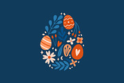 Happy Easter Day. Decorative Set., a Seasonal Illustration by Renberrry.Store (Thumbnail 10 of 10)