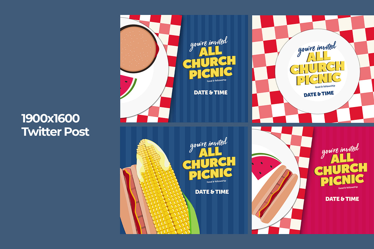 Church Picnic Event Social Post, a Social Media Template by IFBdesign (Photo 6 of 7)