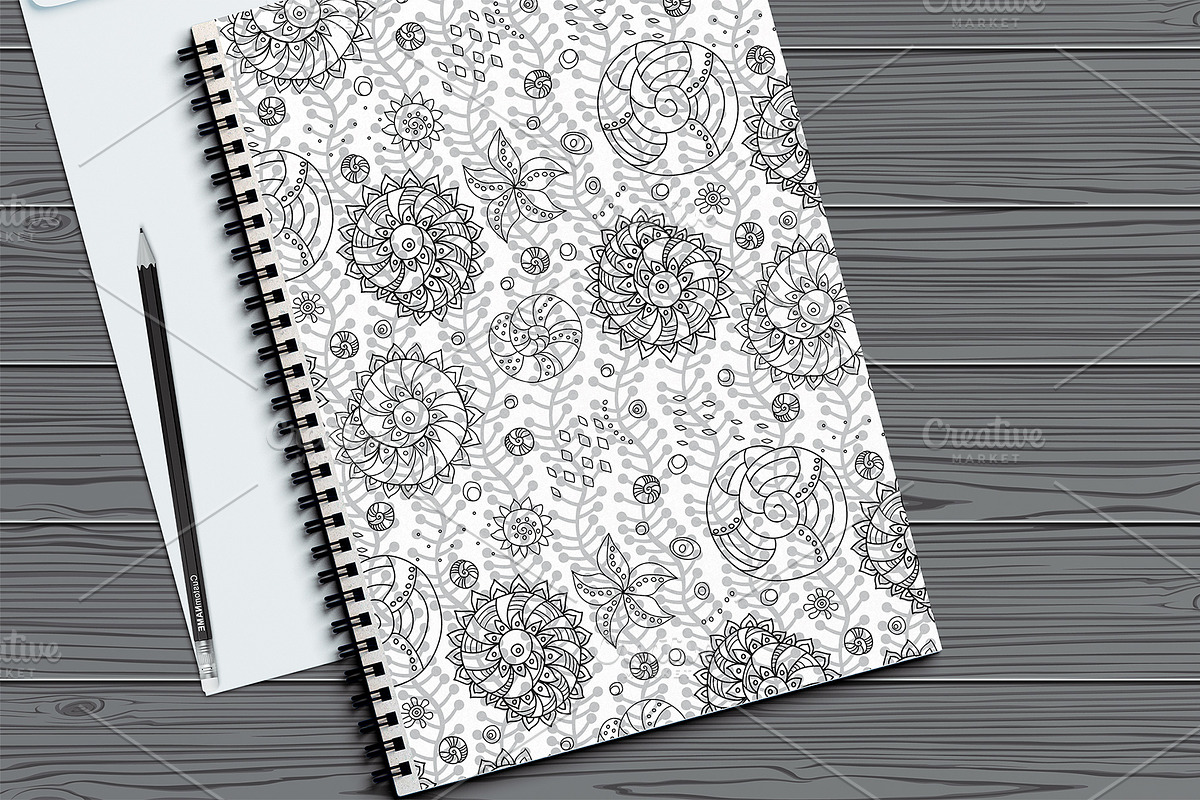 Ocean life | patterns, a Pattern Graphic by Retro Graphic Box (Photo 4 of 8)