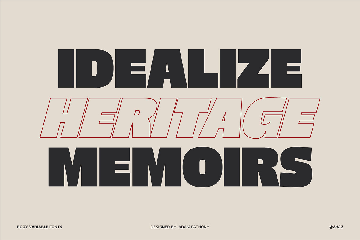 Rogy Variable Fonts, a Font by Adam Fathony (Photo 9 of 17)