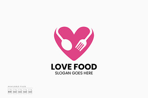 Love Food Logo, a Branding & Logo Template by Zeer Graphic