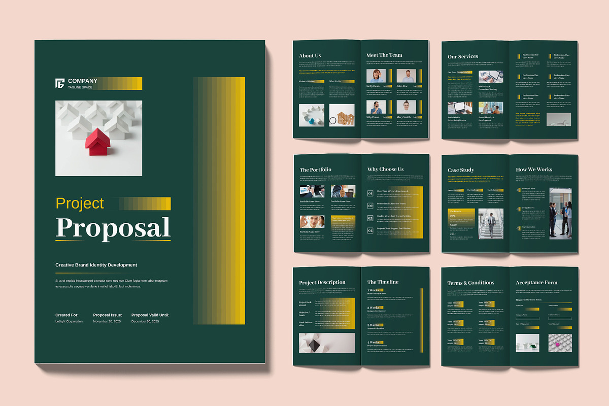 Project Proposal Template Layout, a Brochure Template by MightyDesign (Photo 1 of 6)