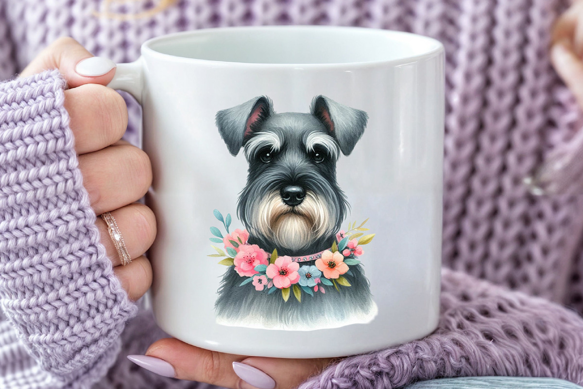 Miniature Schnauzer Dog Clipart, an Illustration by Rose Art (Photo 5 of 7)
