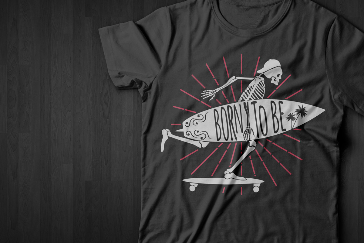 Skeleton Surfer, a Person Illustration by Vector Market (Photo 4 of 6)