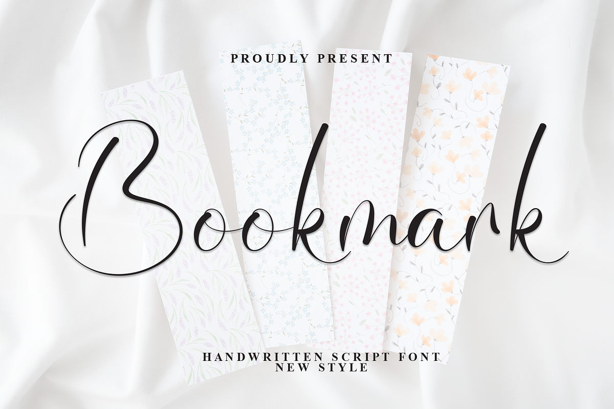 Bookmark | Script Font, a Handwritten Font by Scratchones (Photo 1 of 8)