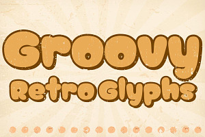 Groovy Retro Glyphs - Handwritting