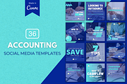 Premium Accounting Canva Templates, a Social Media Template by Canvagator (Thumbnail 1 of 3)