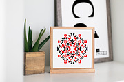 Folk Embroidery Printable Wall Art, a Background Graphic by C Design Studio (Thumbnail 3 of 13)