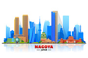Nagoya Japan skyline, a Work Illustration by Sky and glass (Thumbnail 3 of 6)