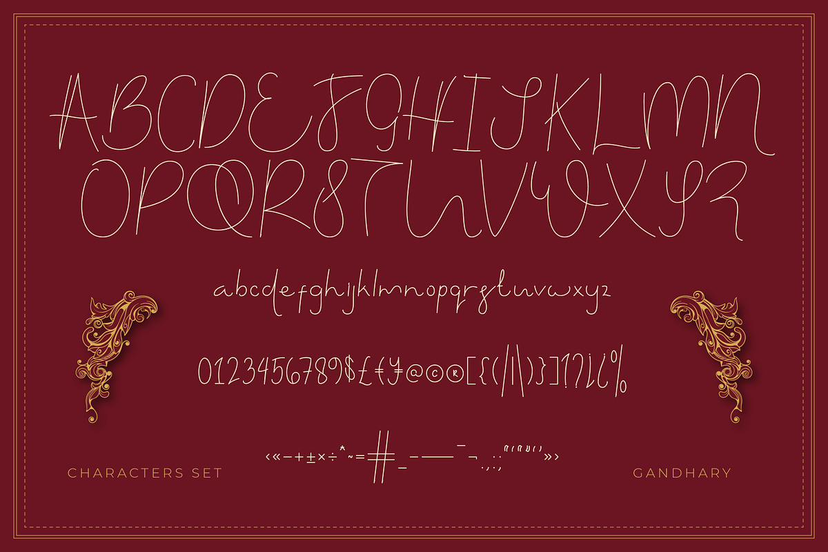 Gandhary Handwritten Font, a Script Font by infernostudio3 (Photo 9 of 11)