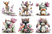 Spring Back View Animal Clipart, an Illustration by Daily.Designs (Thumbnail 6 of 8)