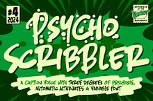 Psycho Scribbler - insane inky font