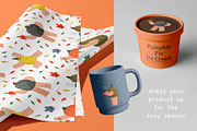 Pumpkin Season Pattern + Characters, a Pattern Graphic by iliveinoctober (Thumbnail 6 of 11)