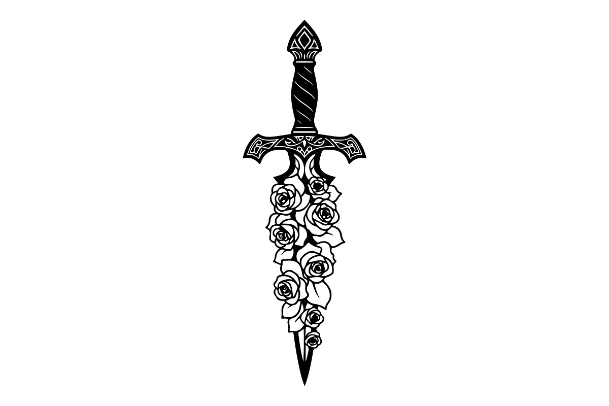 Ornamental Dagger Silhouette Bundle, an Object Illustration by Gaye Art (Photo 24 of 31)