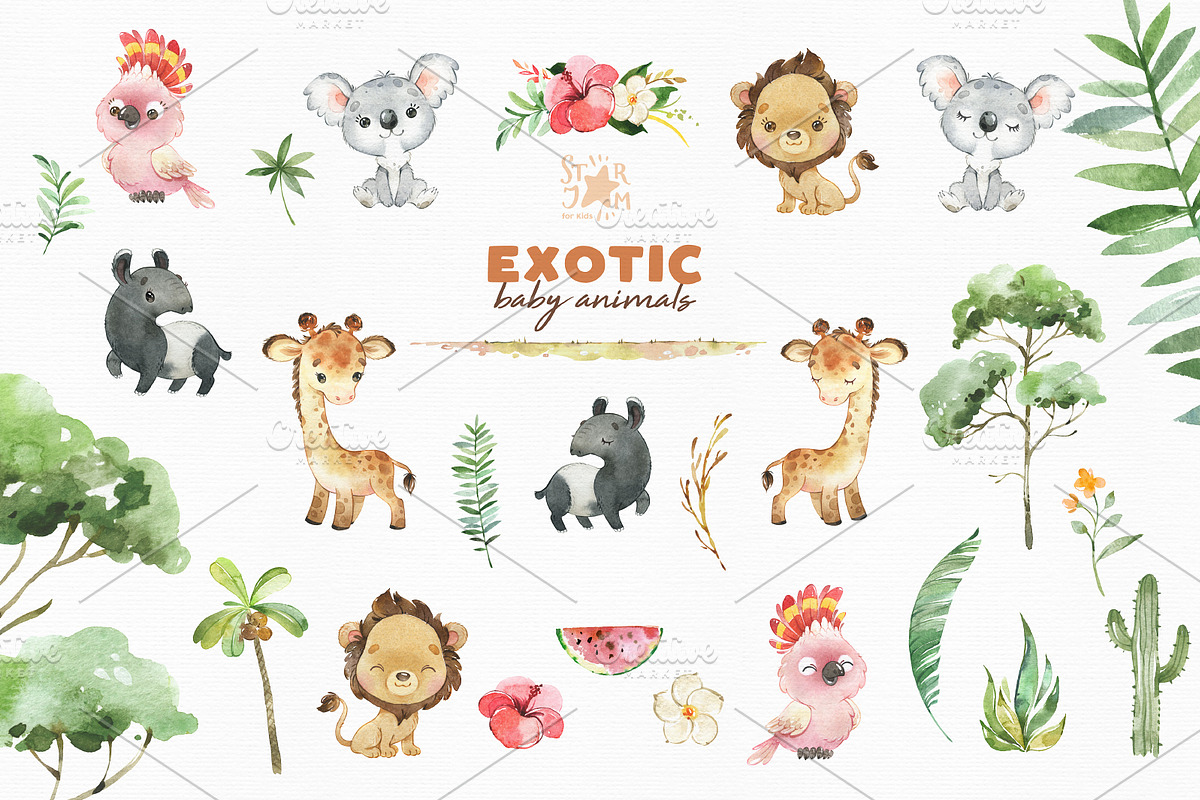 Exotic Baby Animals, an Animal Illustration by StarJam (Photo 6 of 7)