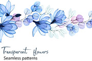 Transparent Flowers. Patterns, a Pattern Graphic by made by Tanya (Thumbnail 1 of 5)