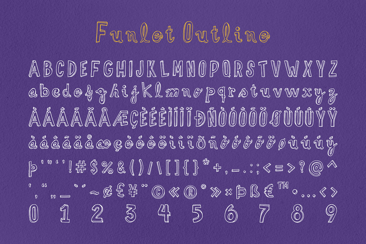 Funlet Typeface preview 2