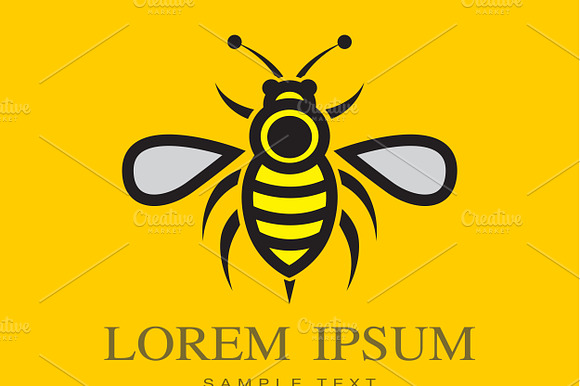 Set Of Vector Bee Icons