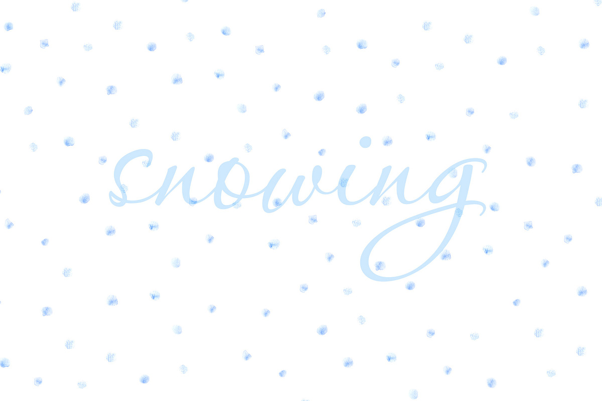 Snowing border Watercolor clipart, an Illustration by AqwaColor (Photo 6 of 6)