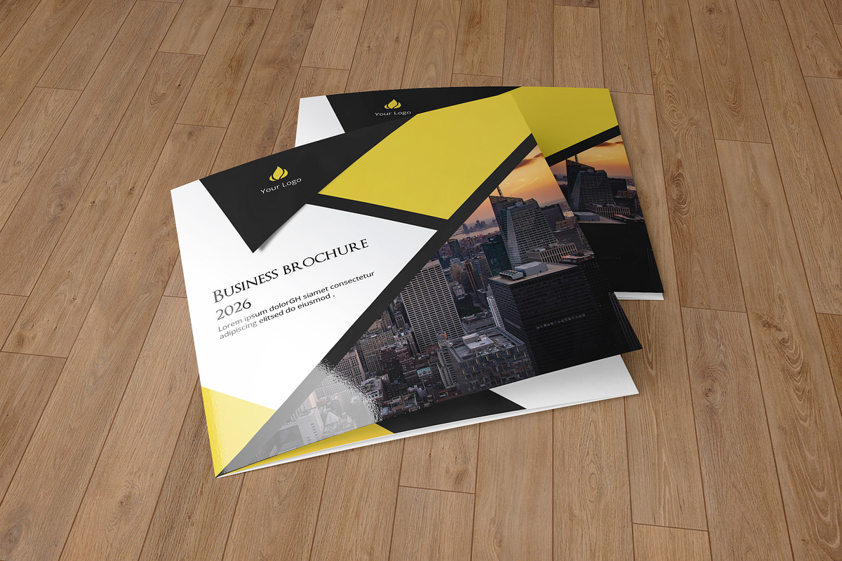 Corporate Square Trifold Brochure, a Brochure Template by retrographix (Photo 7 of 7)
