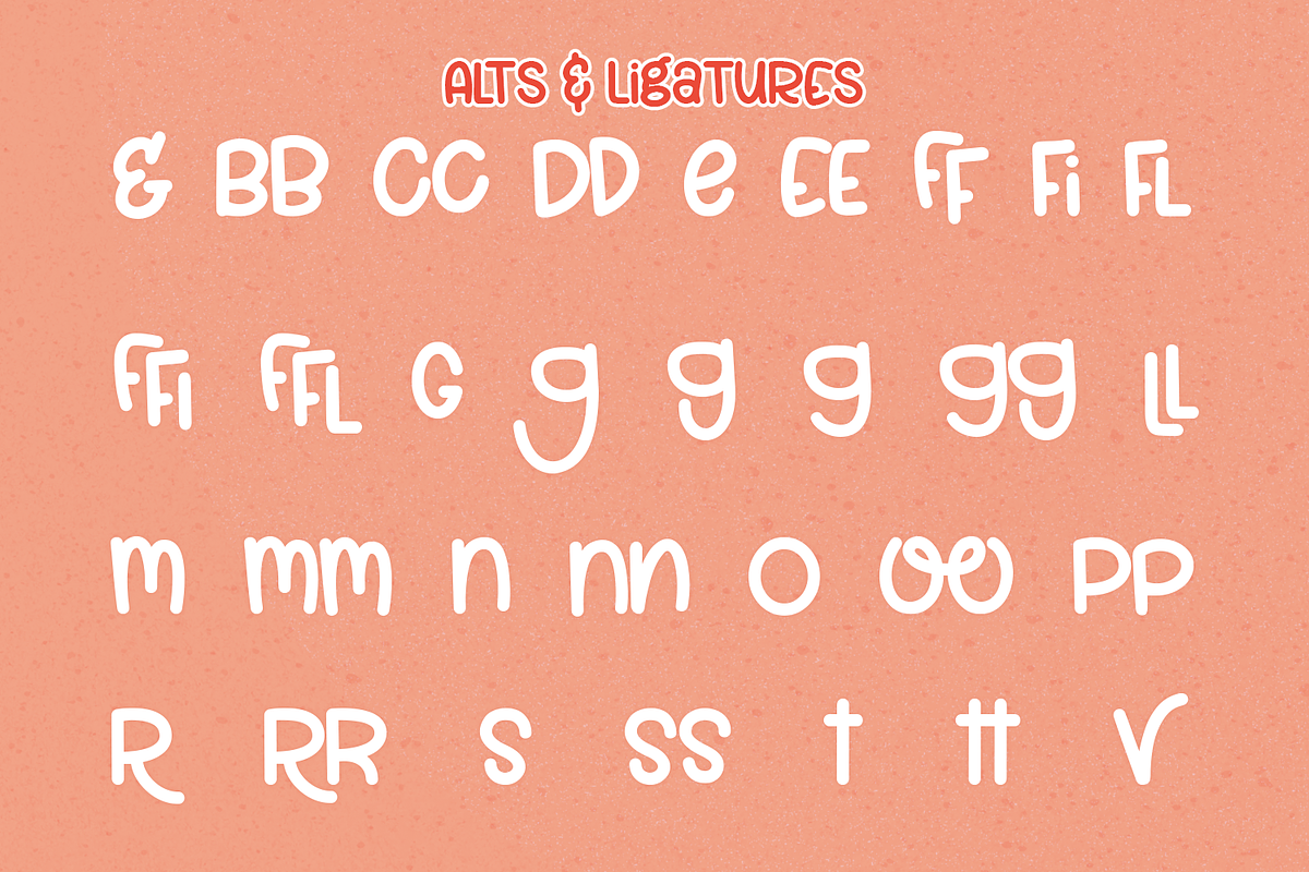 Gingerbite - a cute and quirky font!, a Font by Amber Nest Design (Photo 4 of 8)