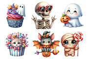 Cute Halloween Clipart, an Illustration by SinaCreation (Thumbnail 3 of 5)