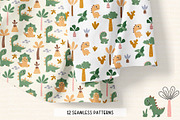 Baby Dino set. Graphic & Pattern, an Animal Illustration by EltaMaxArt (Thumbnail 5 of 14)