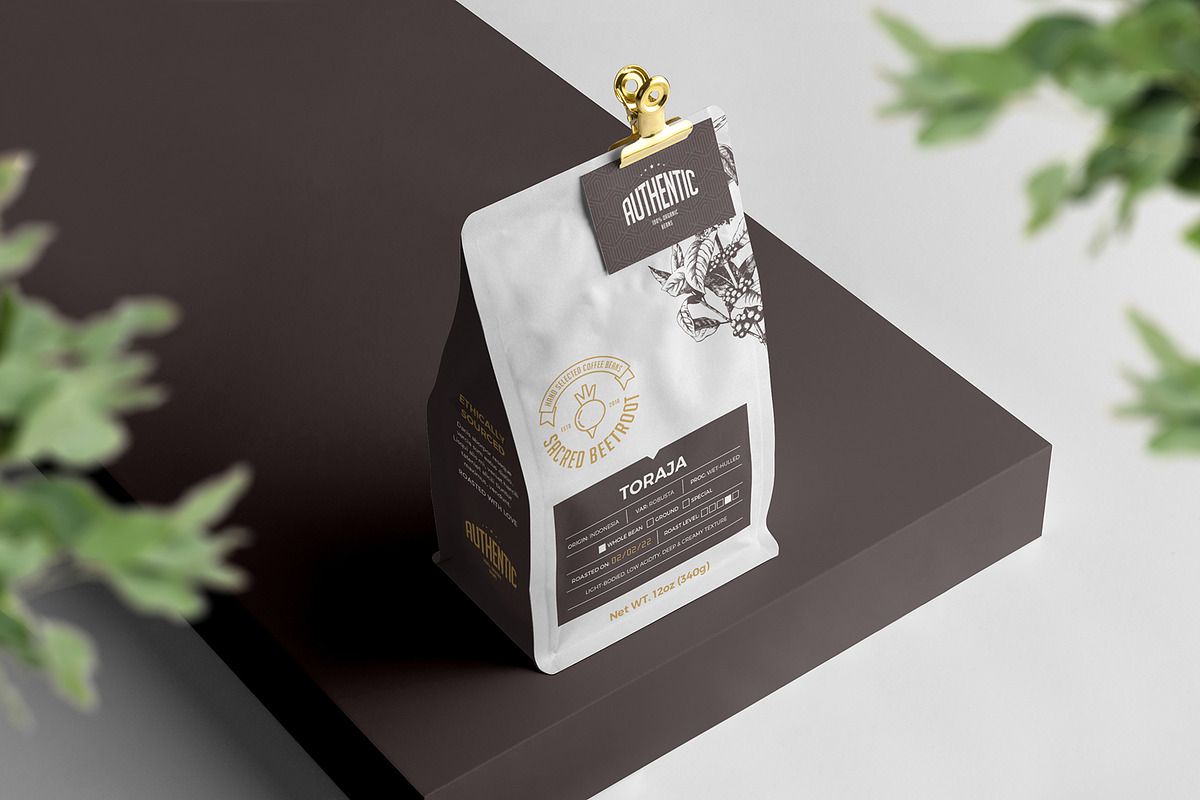 Sacred Beetroot Coffee Bag Ai, a Marketing Template by fisihsani (Photo 5 of 7)