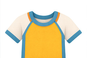 Sportswear set featuring colorful t-, an Illustration by Dvoevnore photos