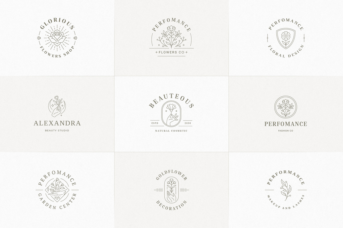36 Botanical Logo Templates | Canva, a Branding & Logo Template by Vasya Kobelev (Photo 5 of 10)