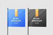 Square Flag Mockup, an Advertising Mockup by zpackcreative (Thumbnail 4 of 5)