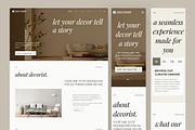 Home Decor Website UI Figma Template, an UI Kit Template by peterdraw (Thumbnail 7 of 7)