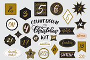 Christmas Countdown Kit AI/EPS/JPG, a Card Template by OlgaRom (Thumbnail 3 of 3)